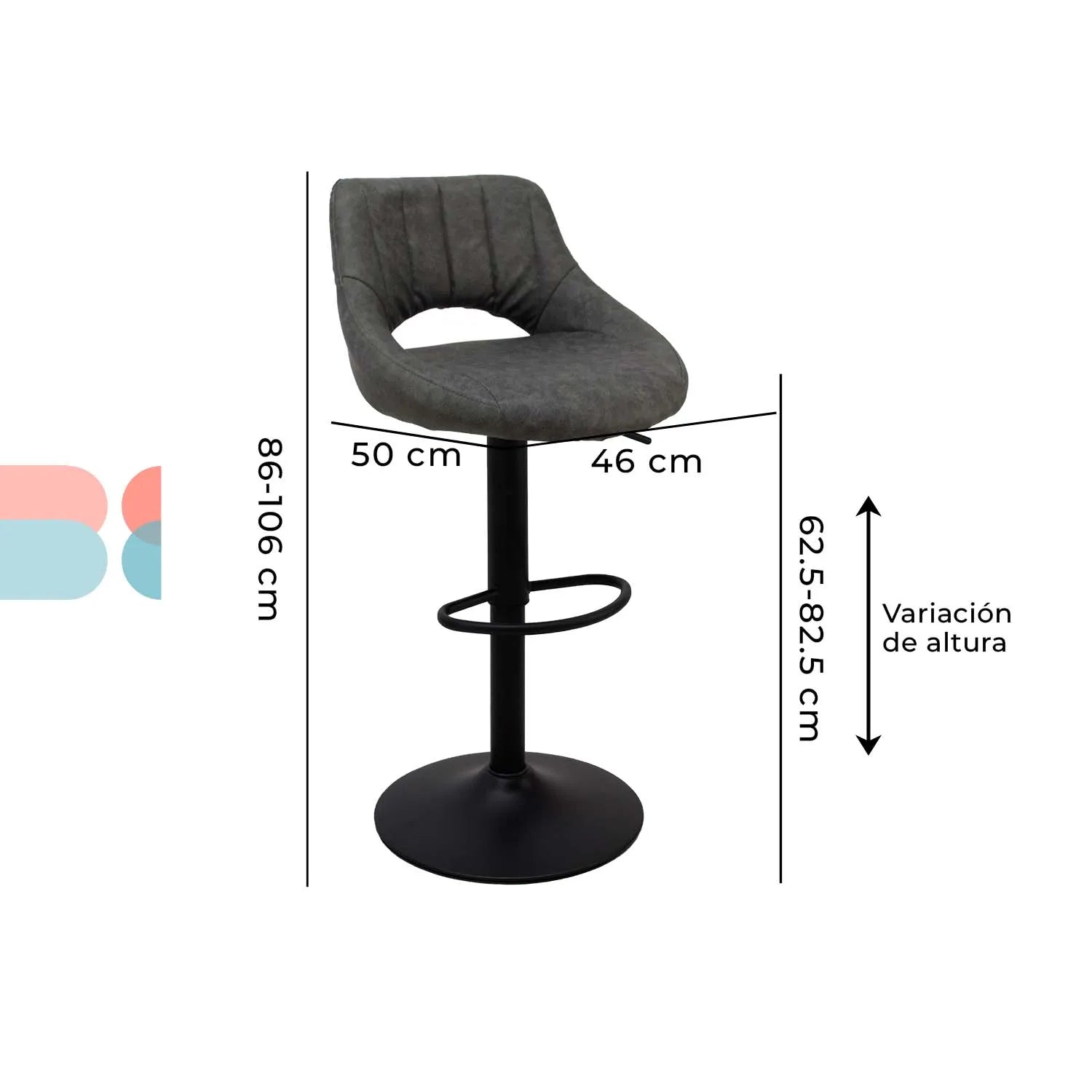 Banco Berna Mob-5125 - Gris