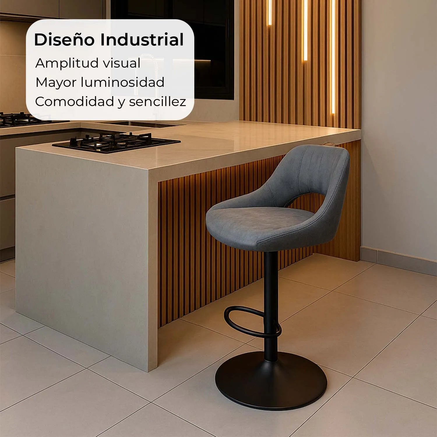 Banco Berna Mob-5125 - Gris