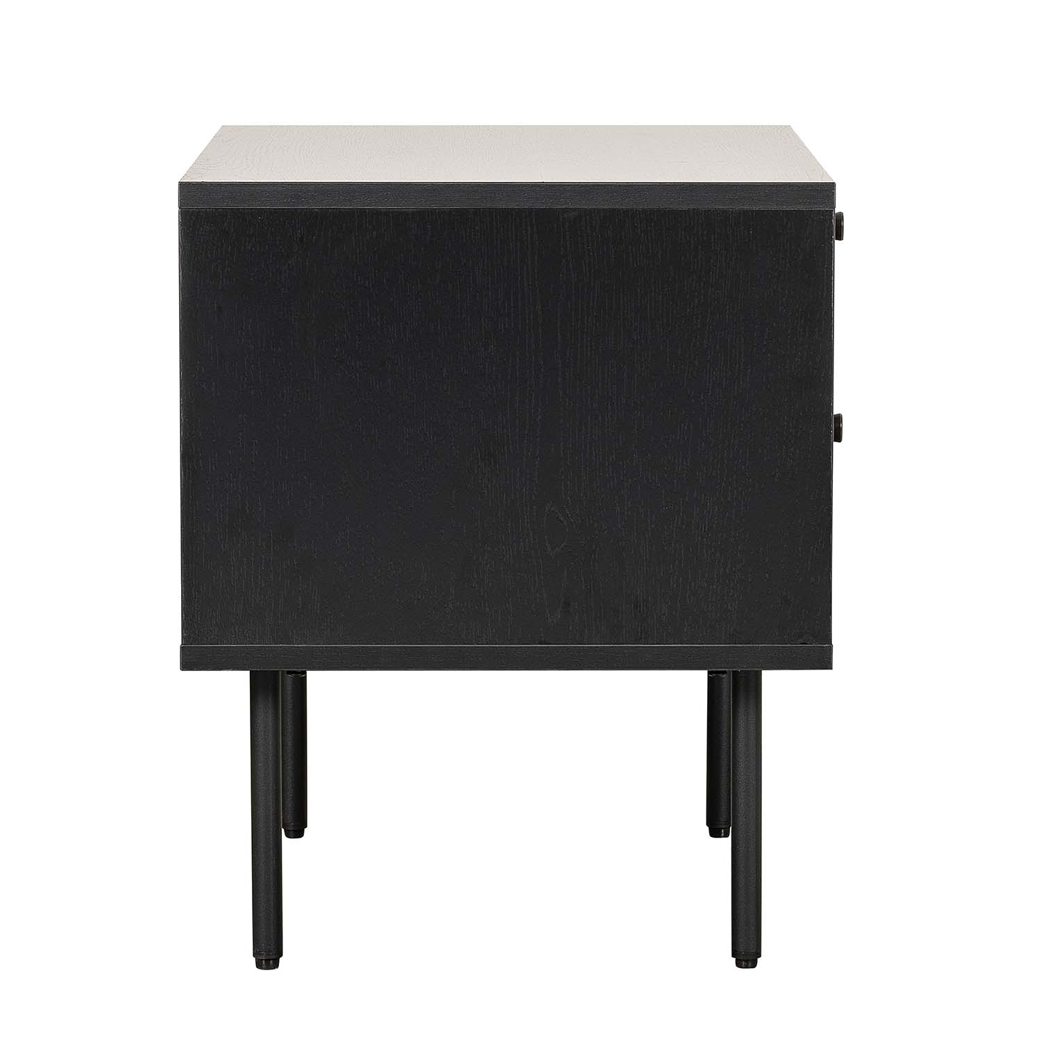 Buro Piamonte 50X40 Negro - Nogal