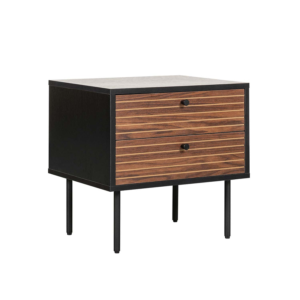 Buro Piamonte 50X40 Negro - Nogal