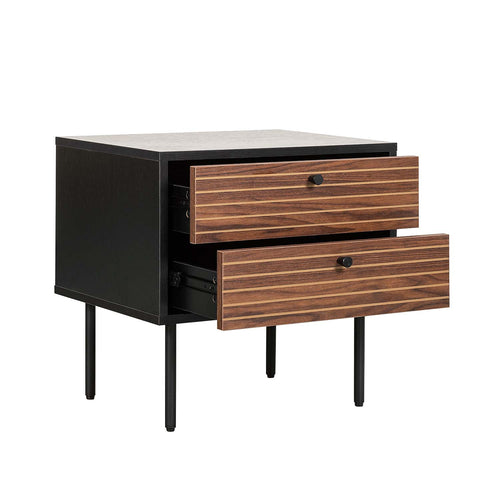 Buro Piamonte 50X40 Negro - Nogal
