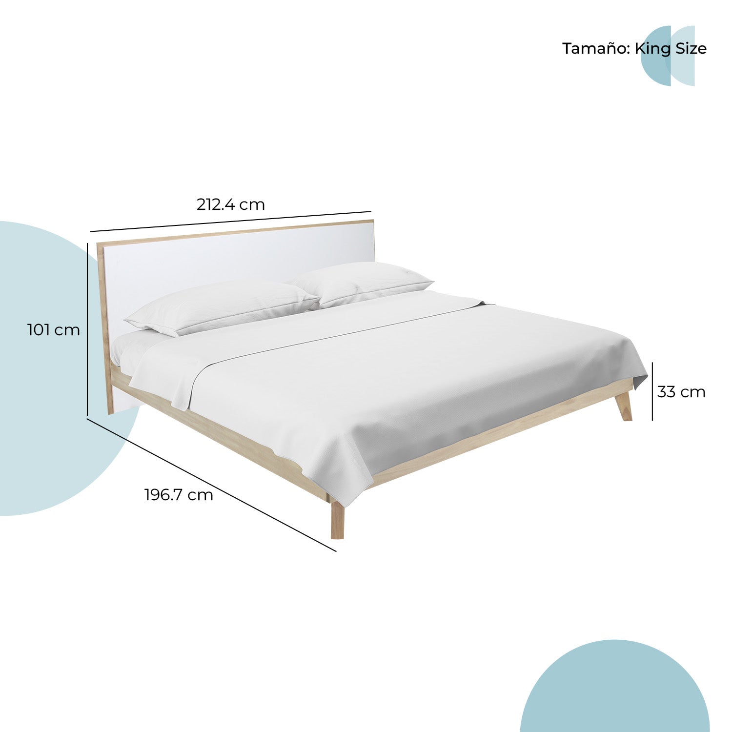 Cama King Size Castella Bs01 - Encino