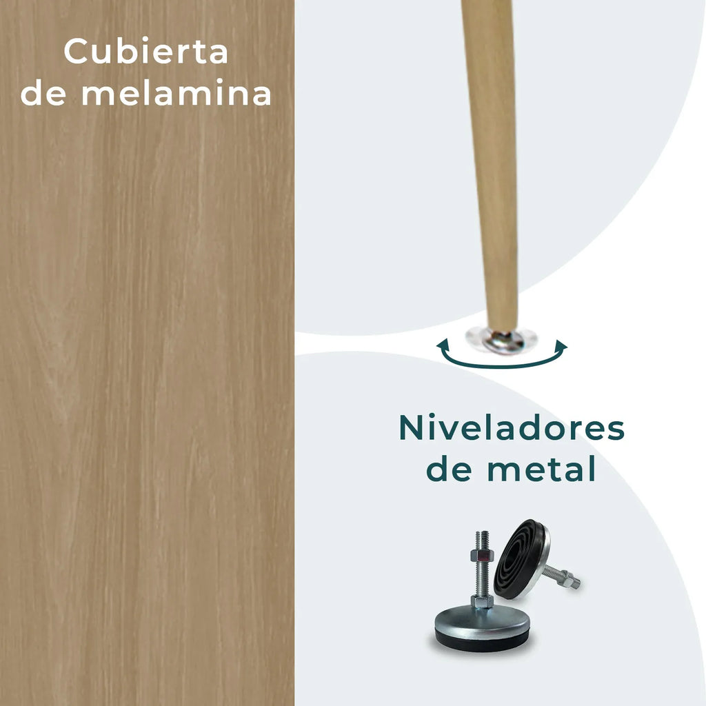 Mesa De Comedor 120X70 Murcia 1354 - Nogal