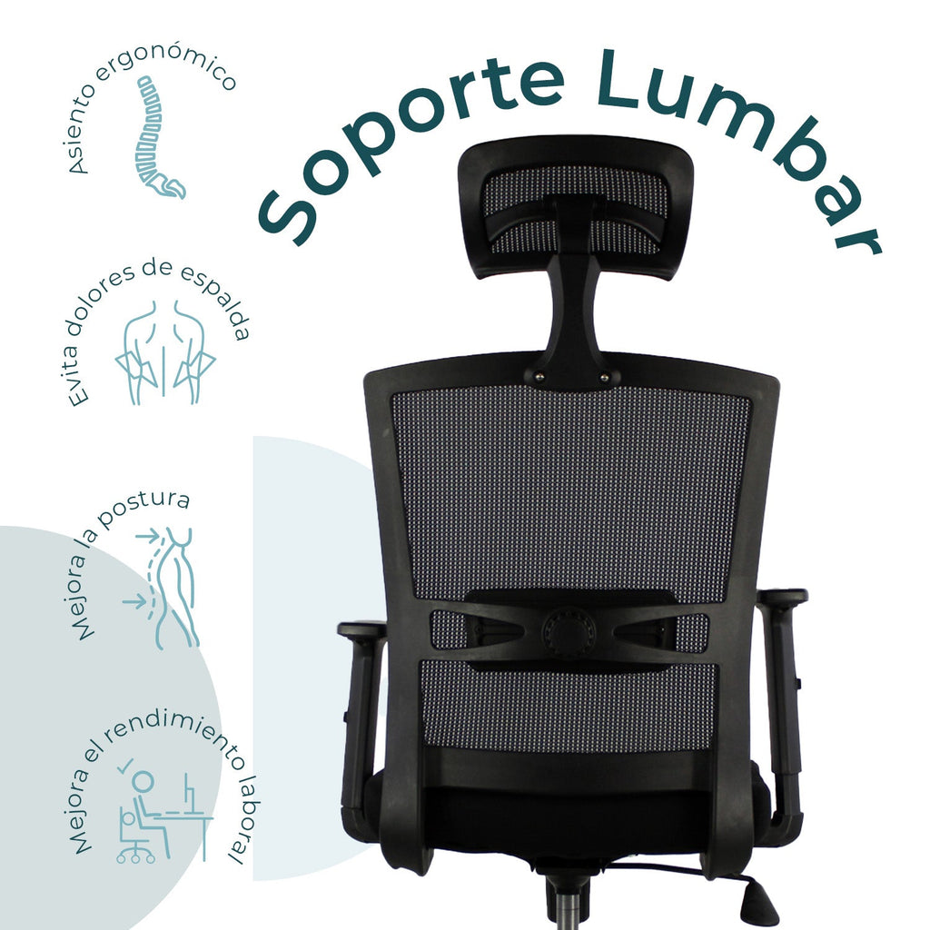 Silla Directiva Bilbao Jm-318 Mesh Ne