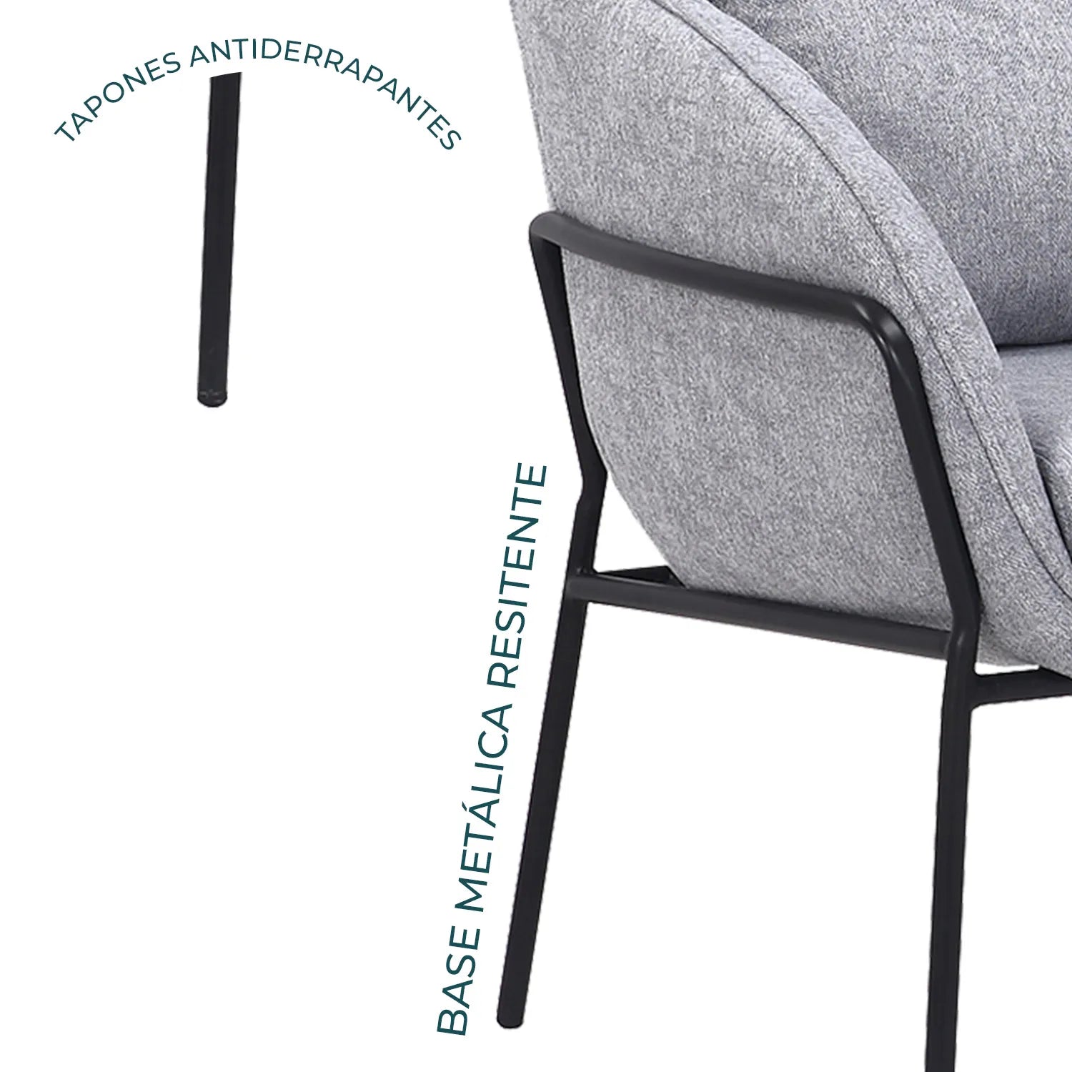 Sillon Burano 323 Gris