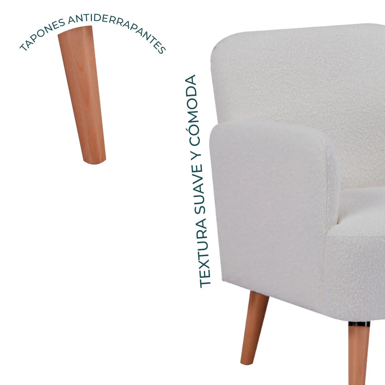 Sillon Terni L133 Blanco