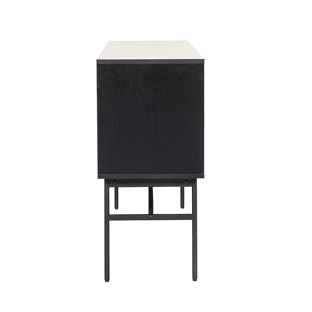 Credenza Piamonte 160X40 Negro - Nogal