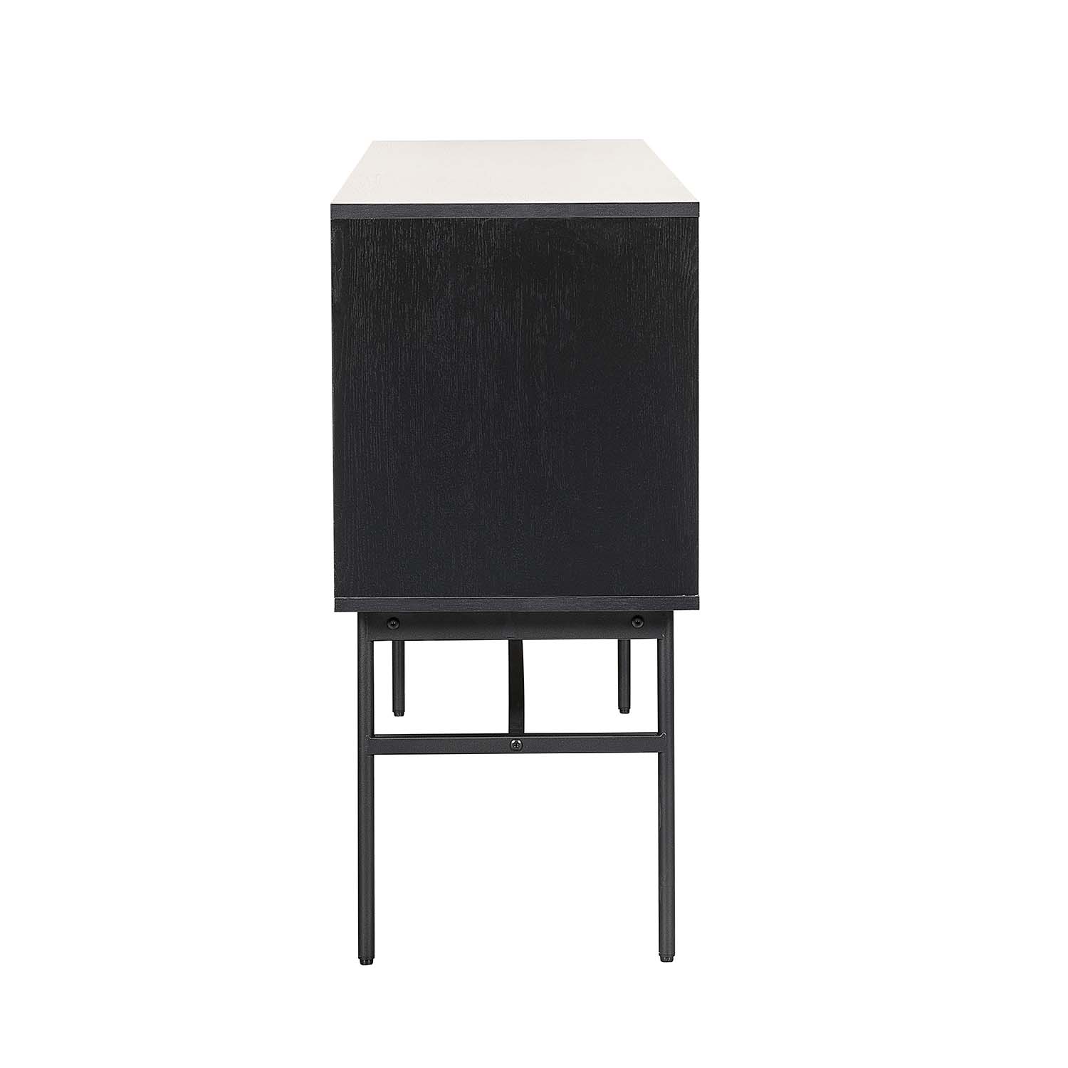 Credenza Piamonte 160X40 Negro - Nogal