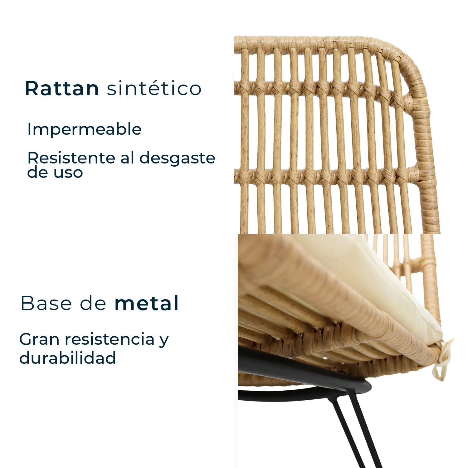 Silla De Exterior Guyana Negra