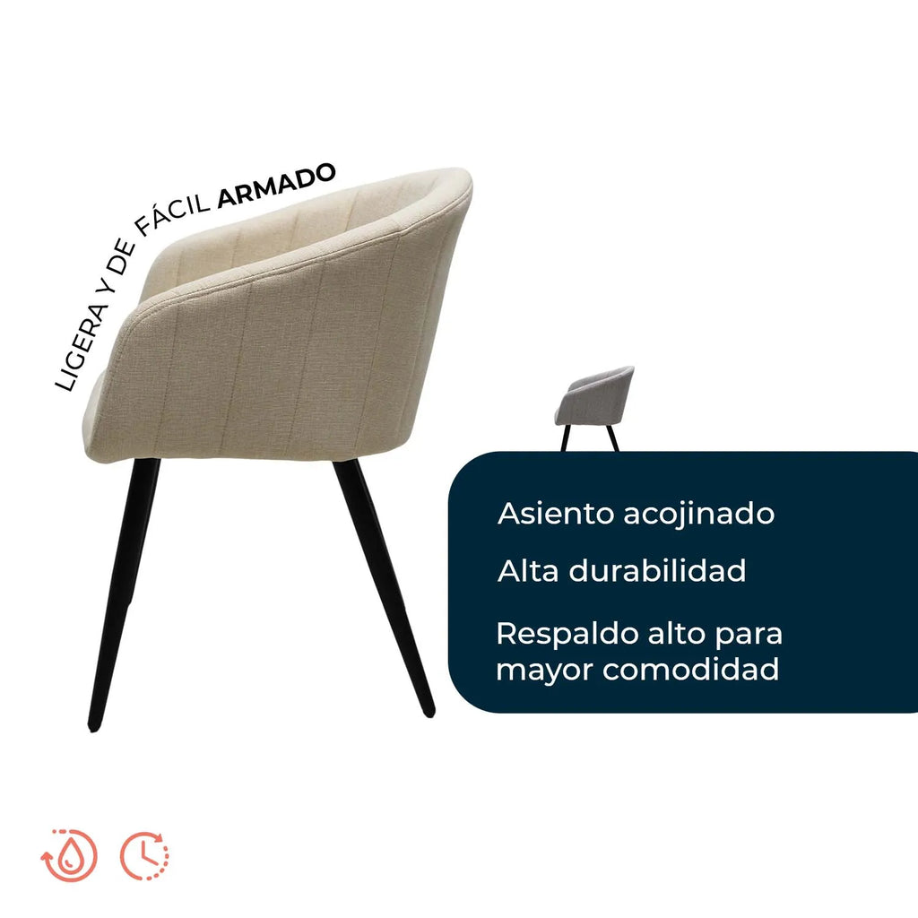 Silla Burgos S17 - Plata