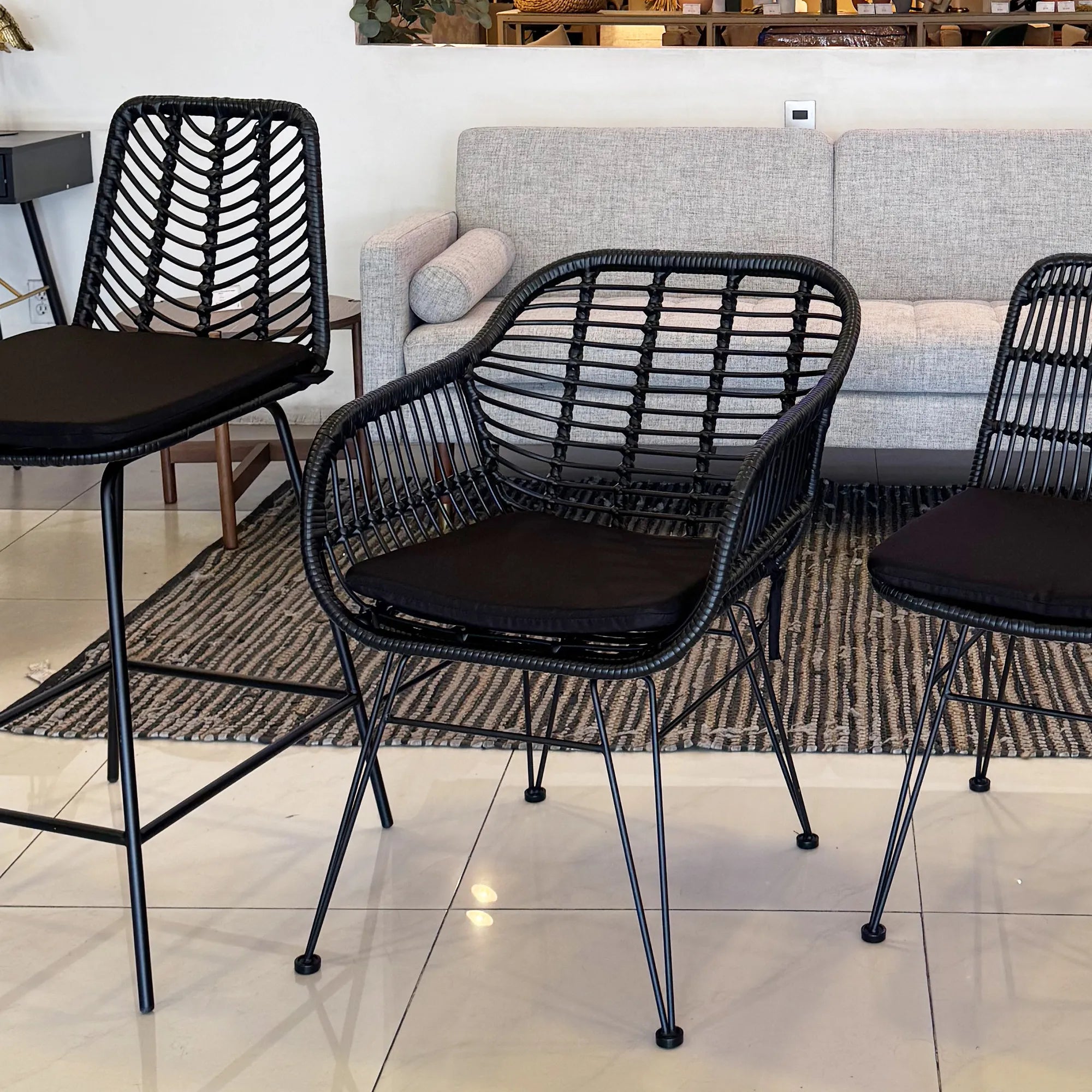 Silla De Exterior Tobago Negra