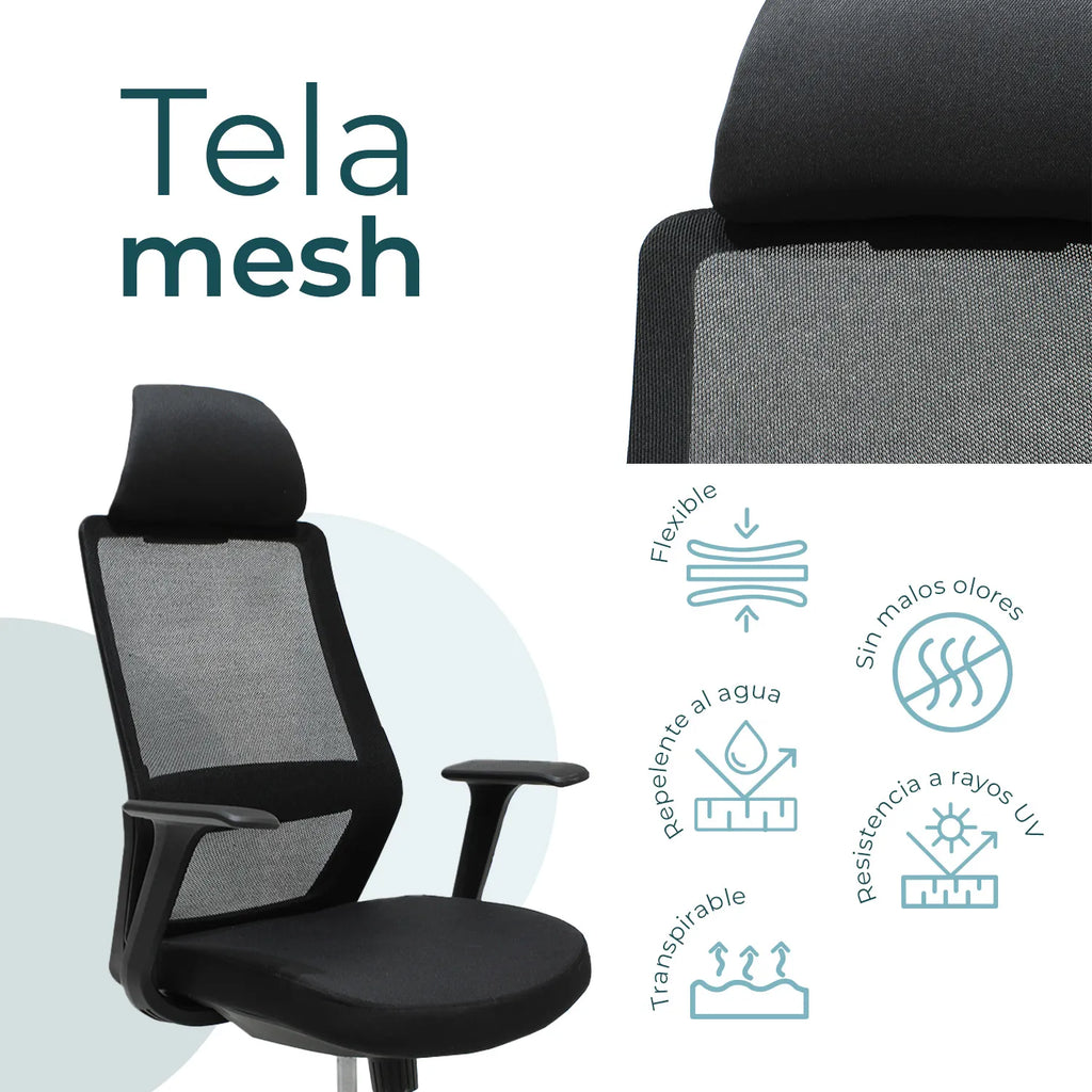 Silla Directiva Ruan 8323 Negra
