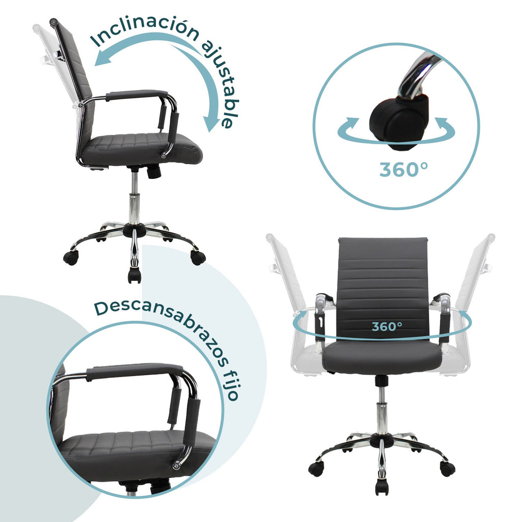 Silla Ejecutiva Jm-B05 Premium - Negro