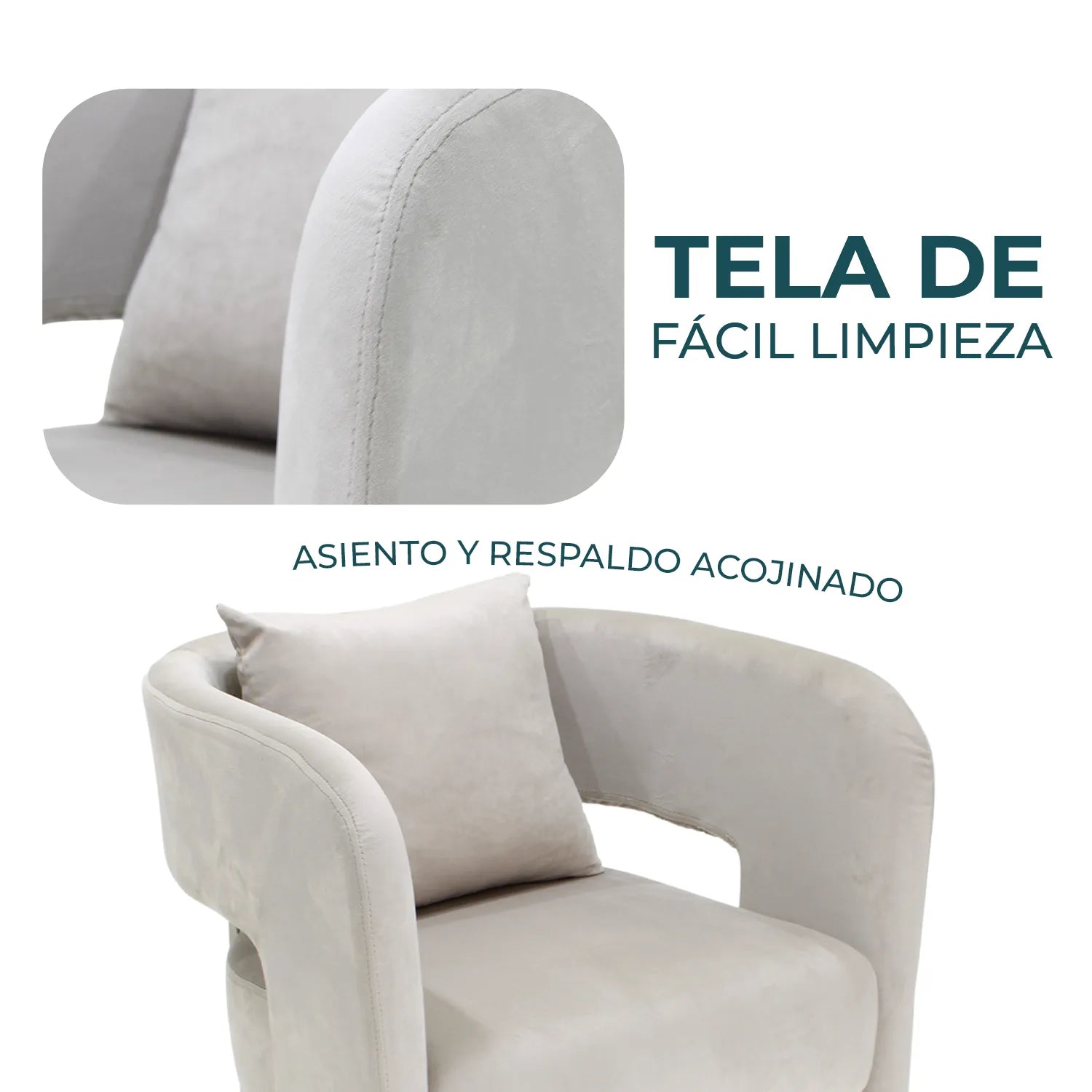 Sillon Lipari 366 Greige