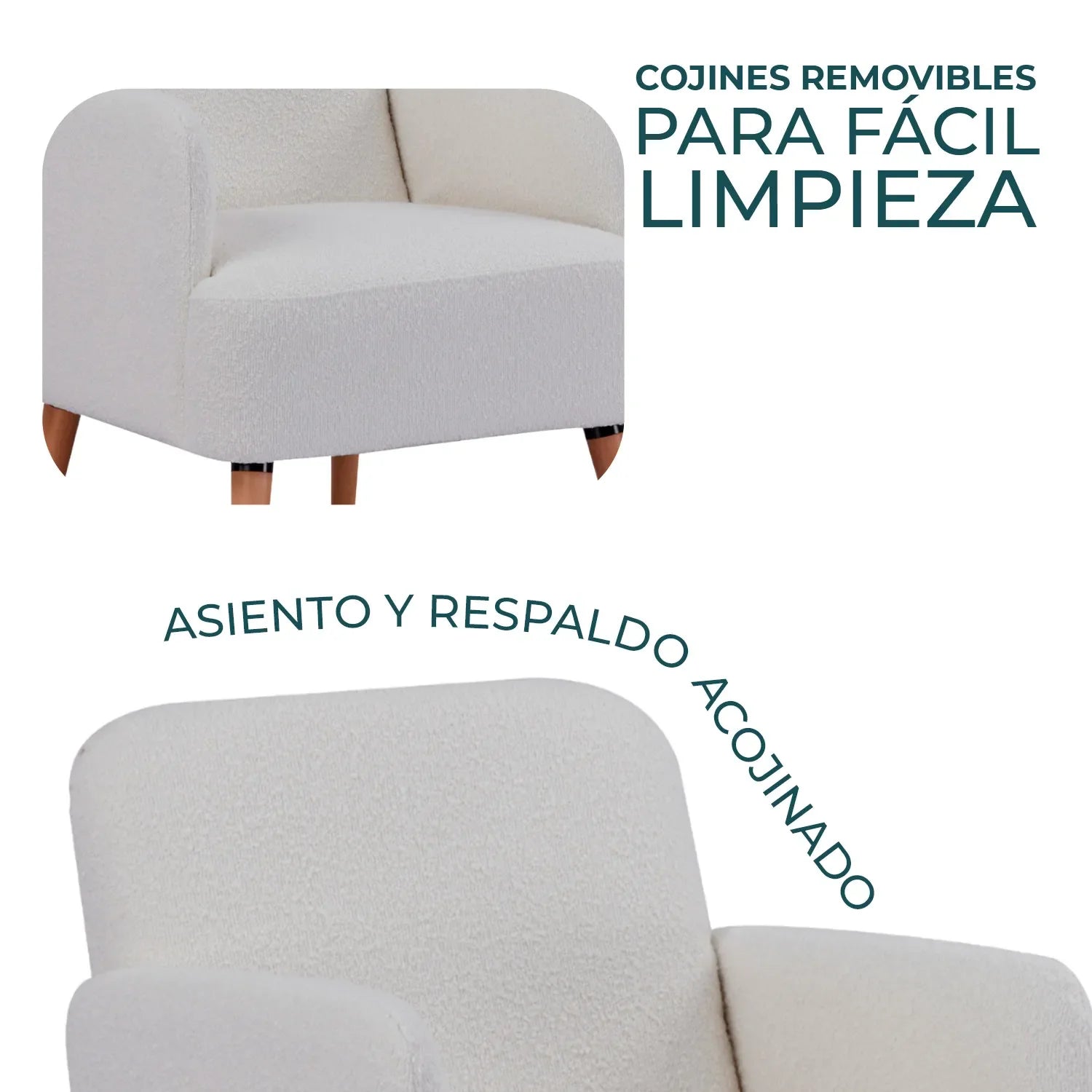 Sillon Terni L133 Blanco