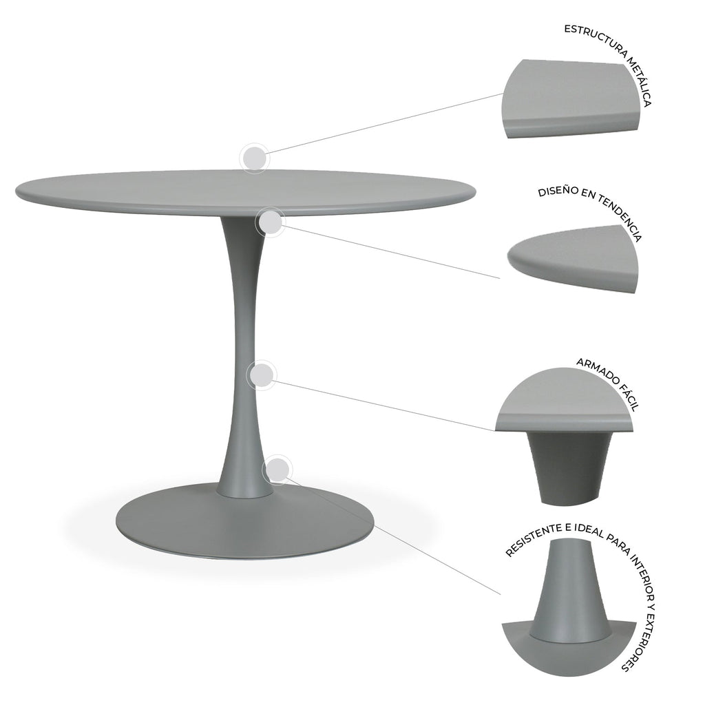 Mesa Exterior Vittoria 100 - Gris