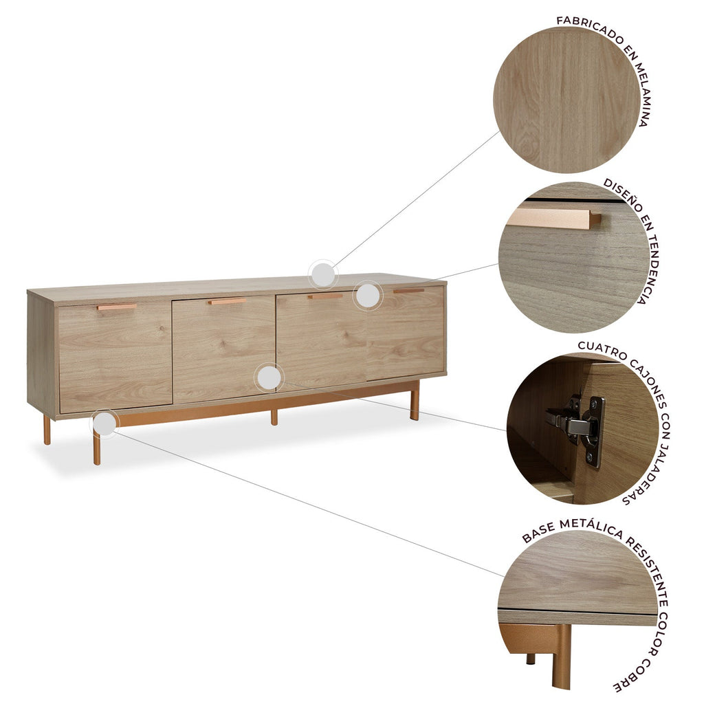 Mueble De Tv Tramonti 180X40 Encino