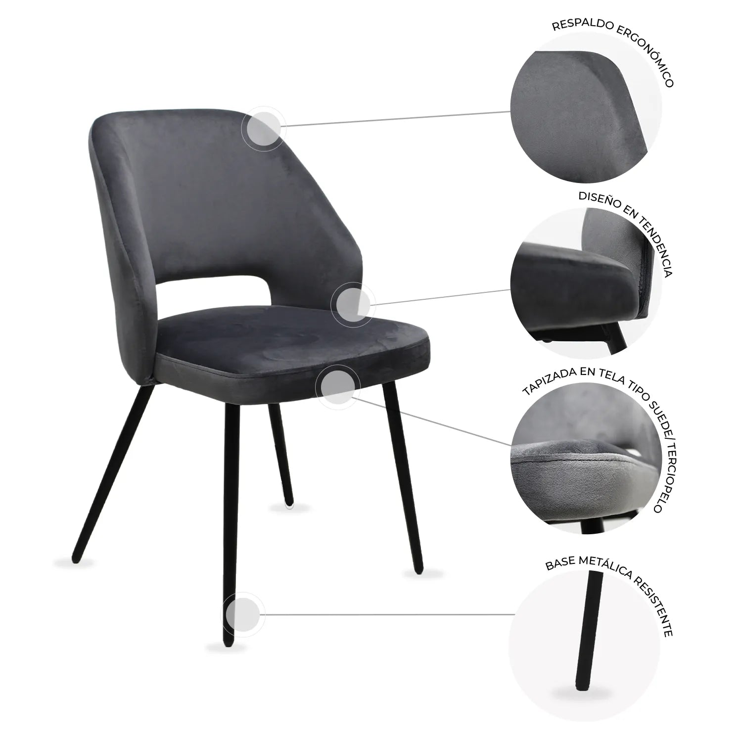 Silla Asturias Z001 - Plata