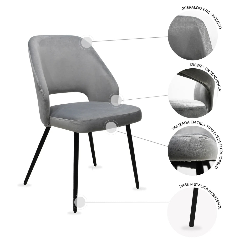 Silla Asturias Z001 - Plata