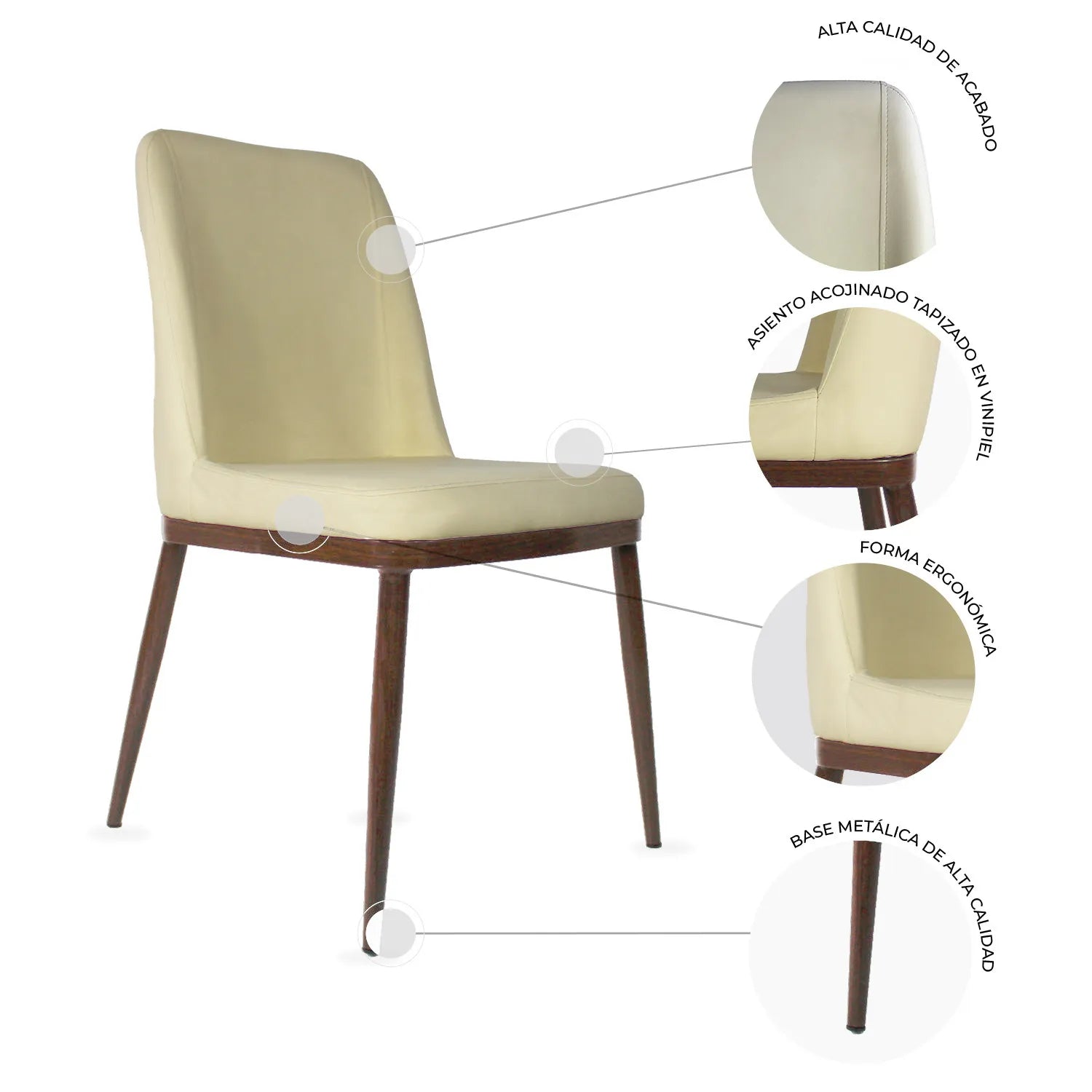 Silla Mob-117A Bari - Gris