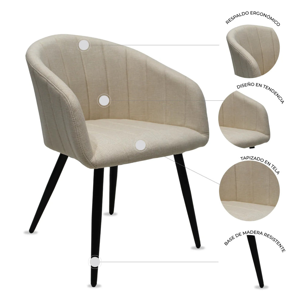 Silla Burgos S17 - Plata