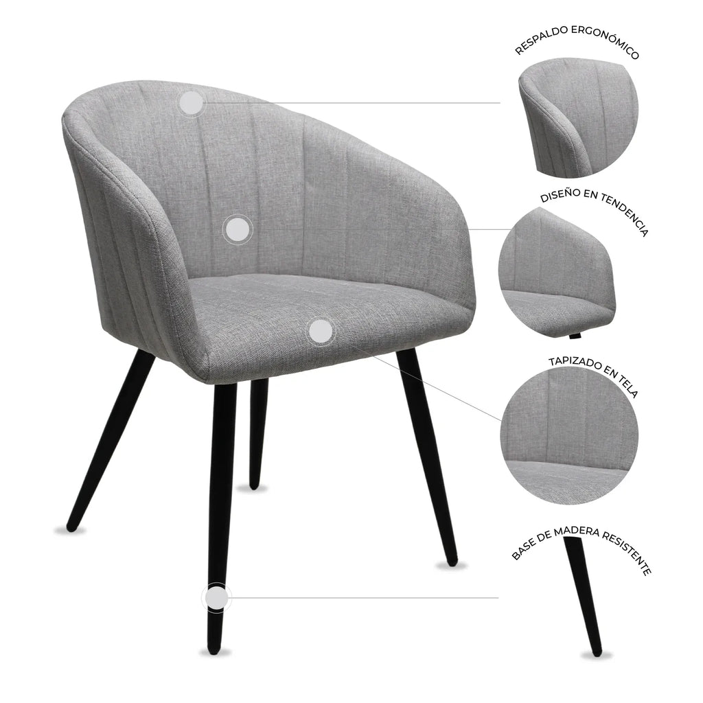 Silla Burgos S17 - Crema