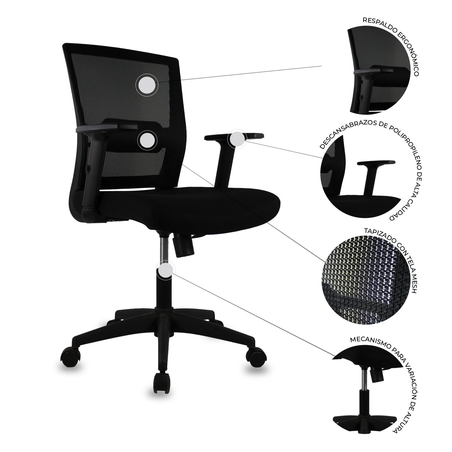 Silla Ejecutiva Bilbao Jm-318-1 Mesh
