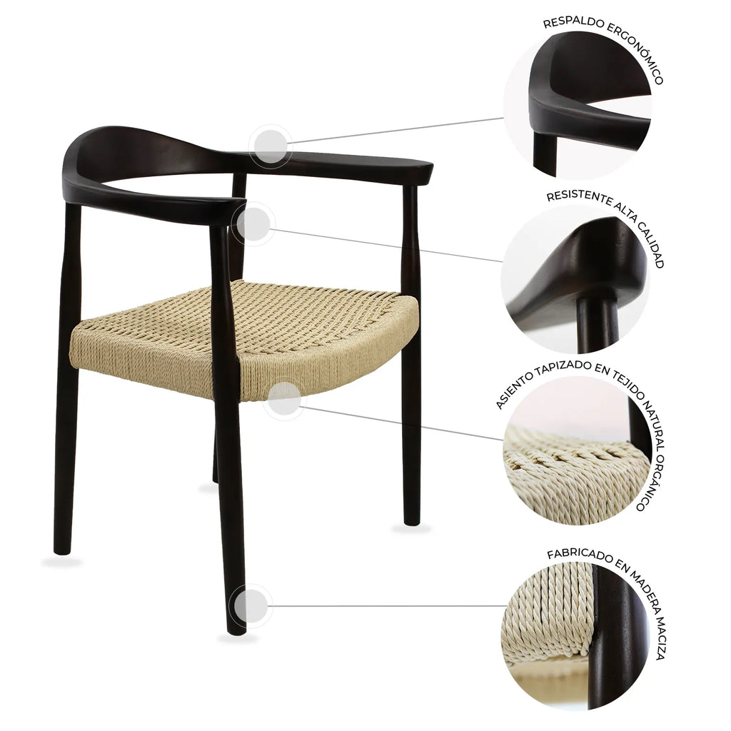 Silla Hogar Guiza Mob-313A - Nogal