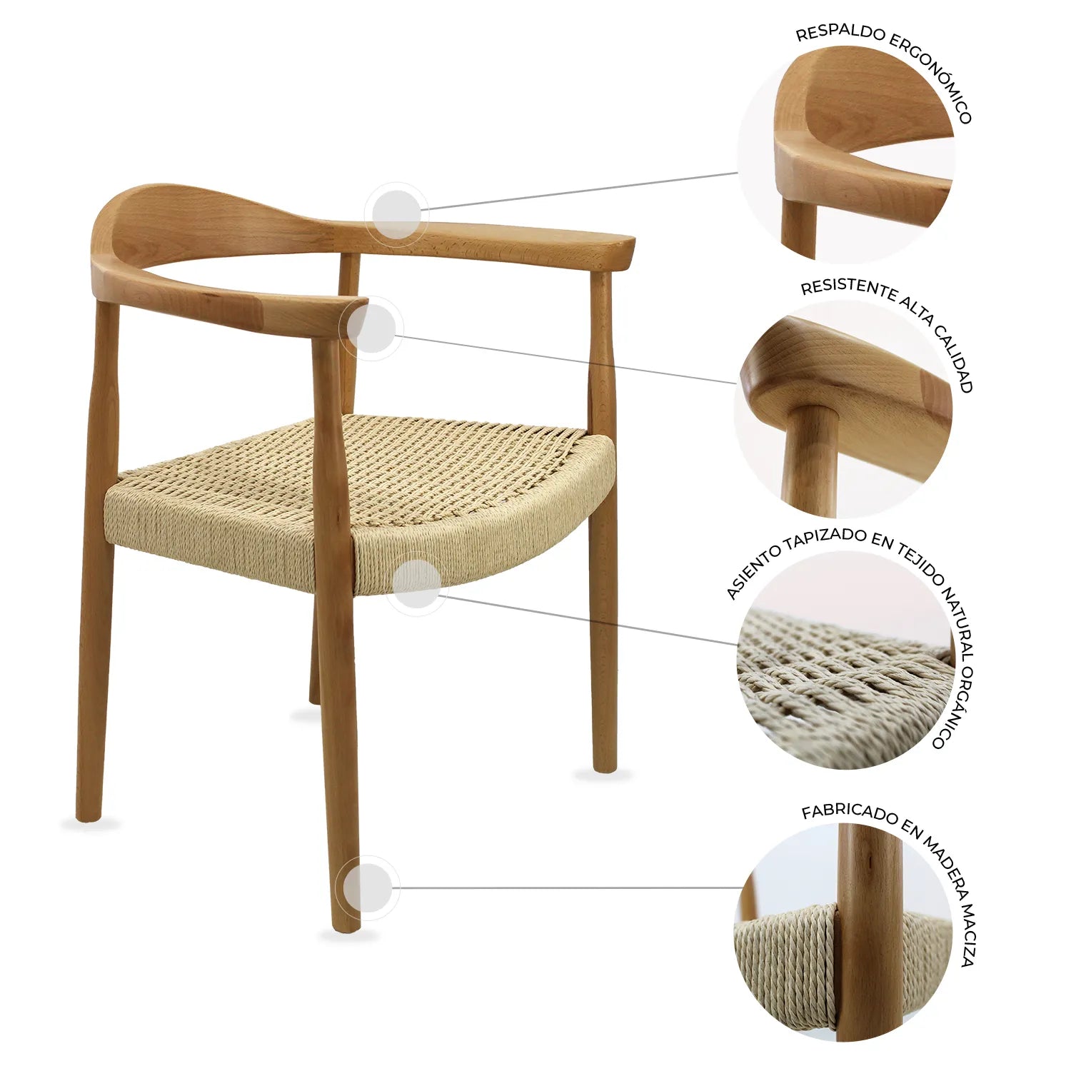 Silla Hogar Guiza Mob-313A - Nogal