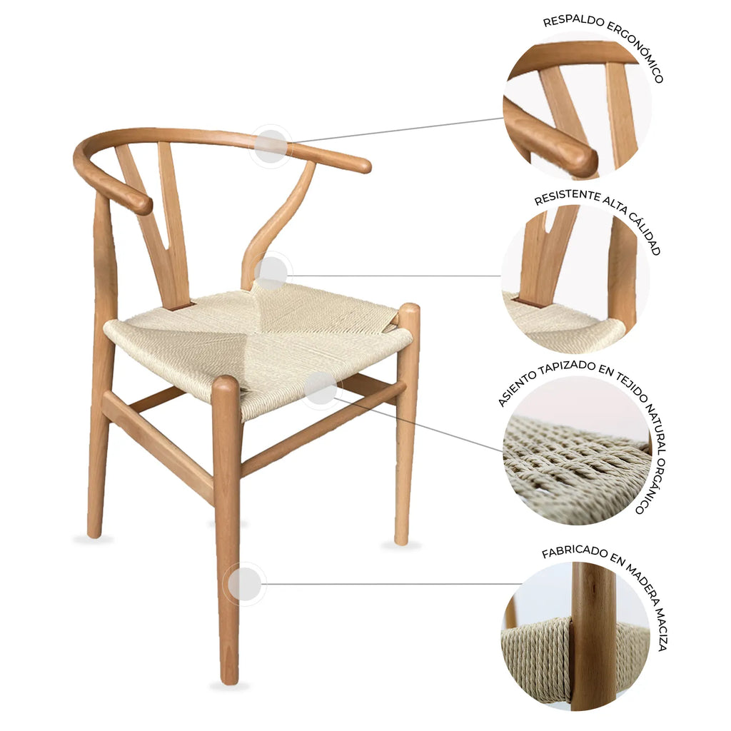 Silla Hogar Micerino Mob-098 - Natural