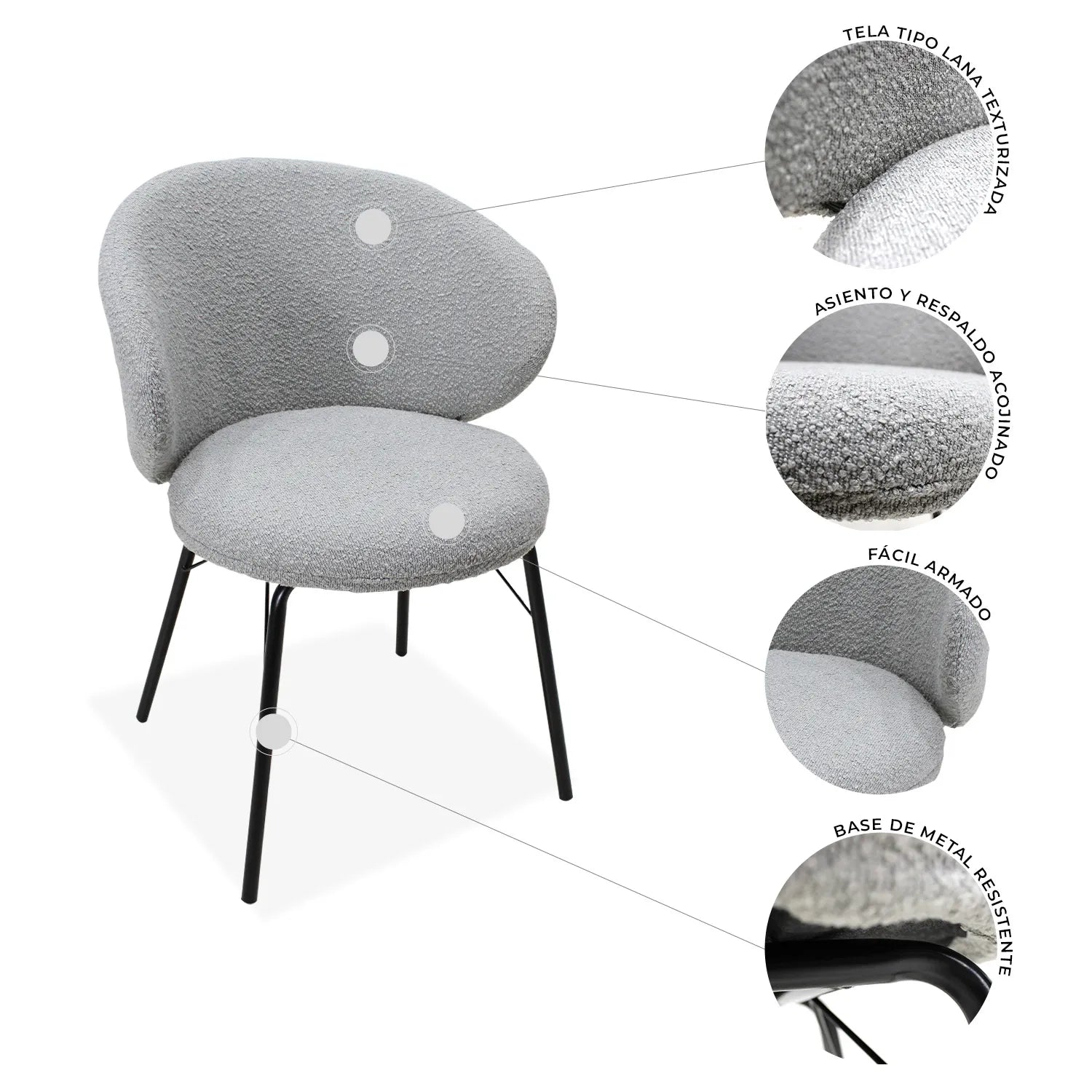 Silla De Comedor Tucson 9007 - Naranja