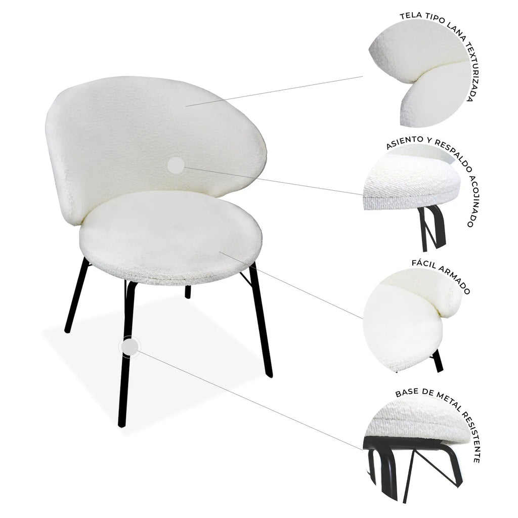 Silla De Comedor Tucson 9007 - Naranja