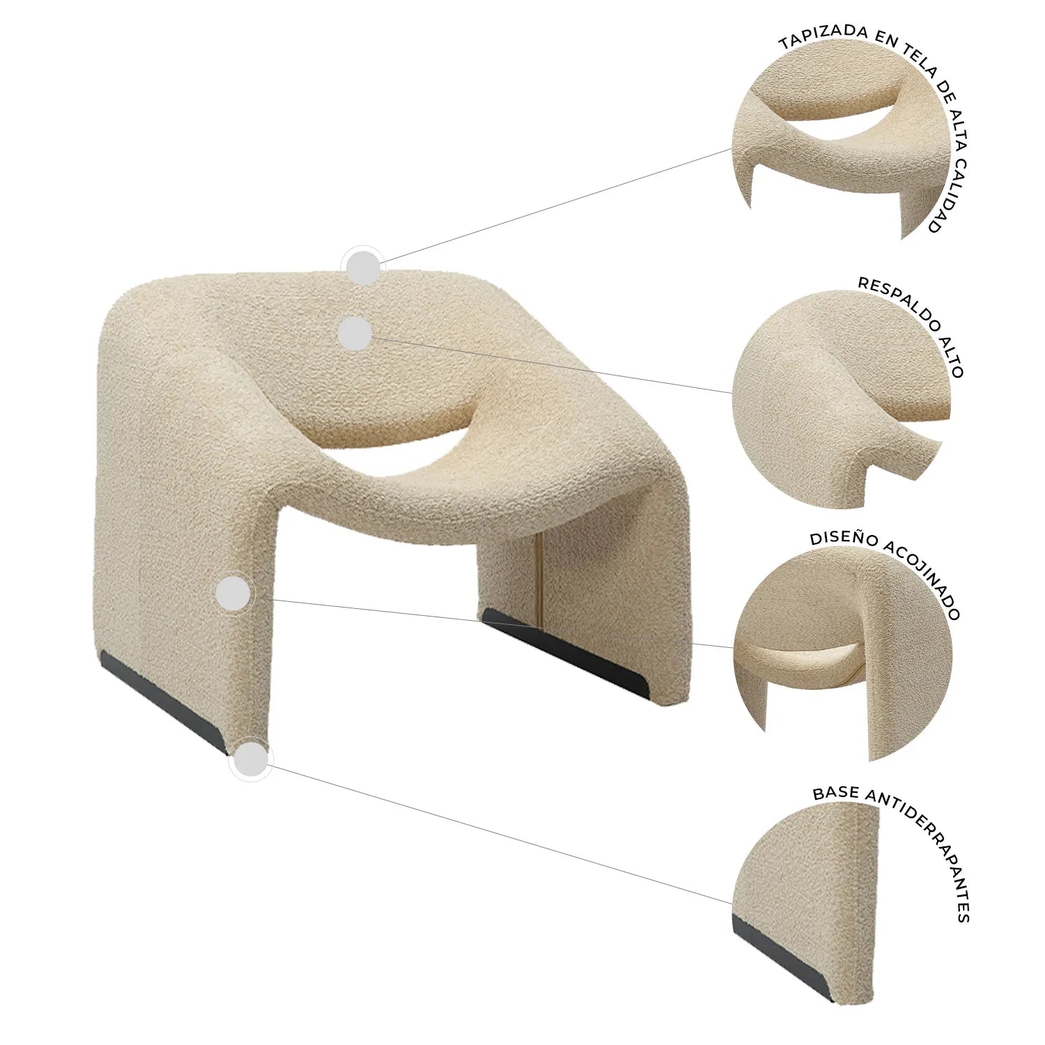 Sillon Bella 365 Greige