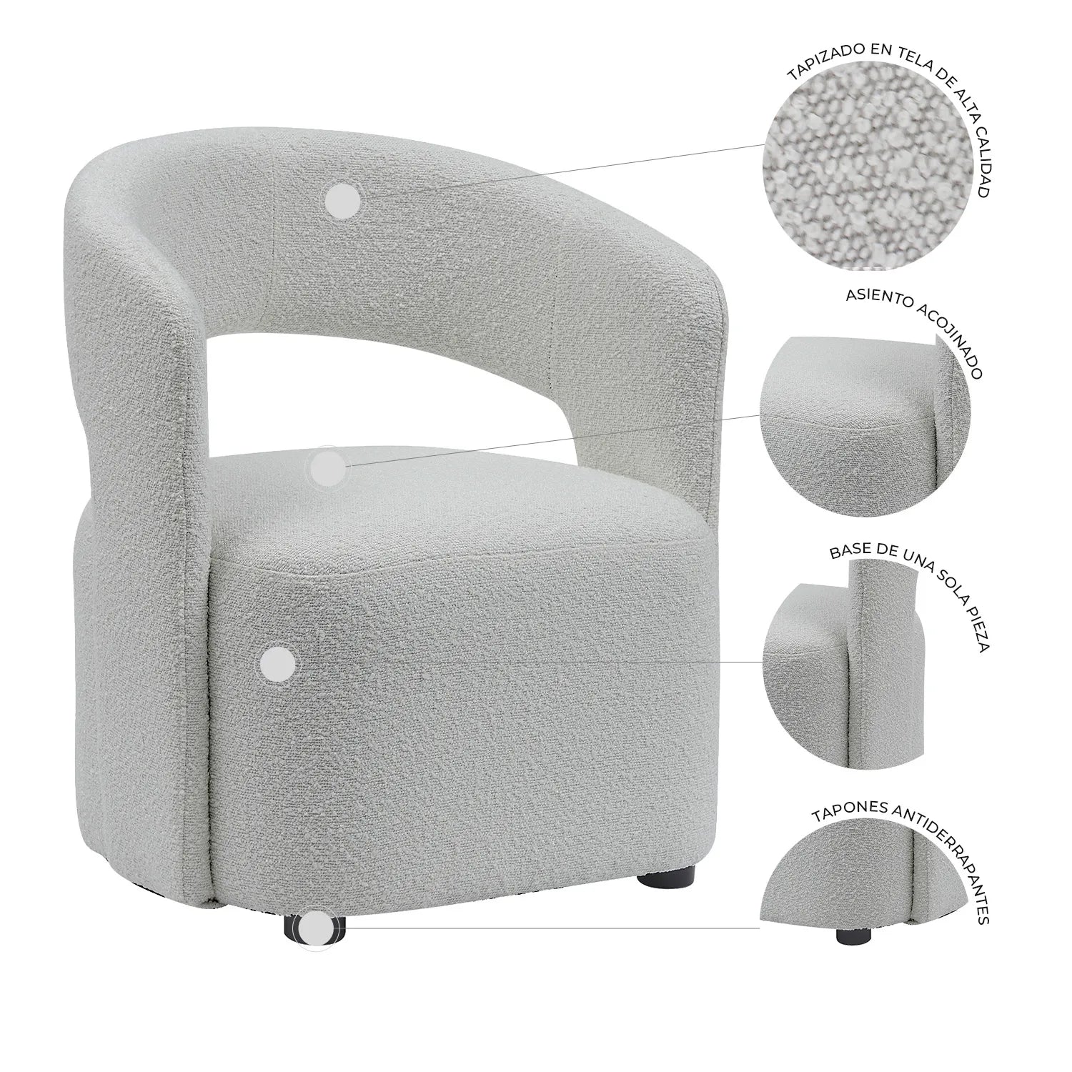 Sillon Pietro 011 Beige