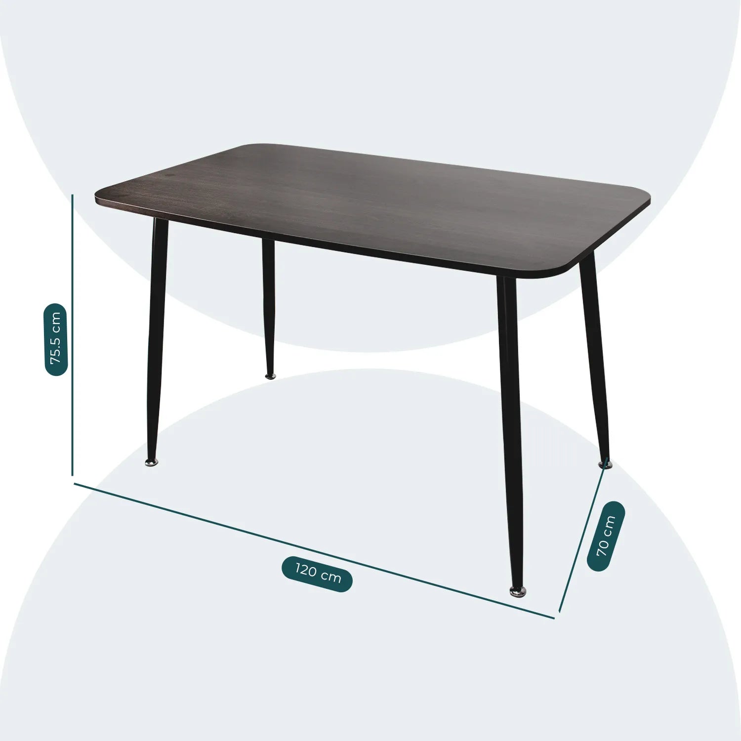 Mesa De Comedor 120X70 Murcia 1354 - Nogal