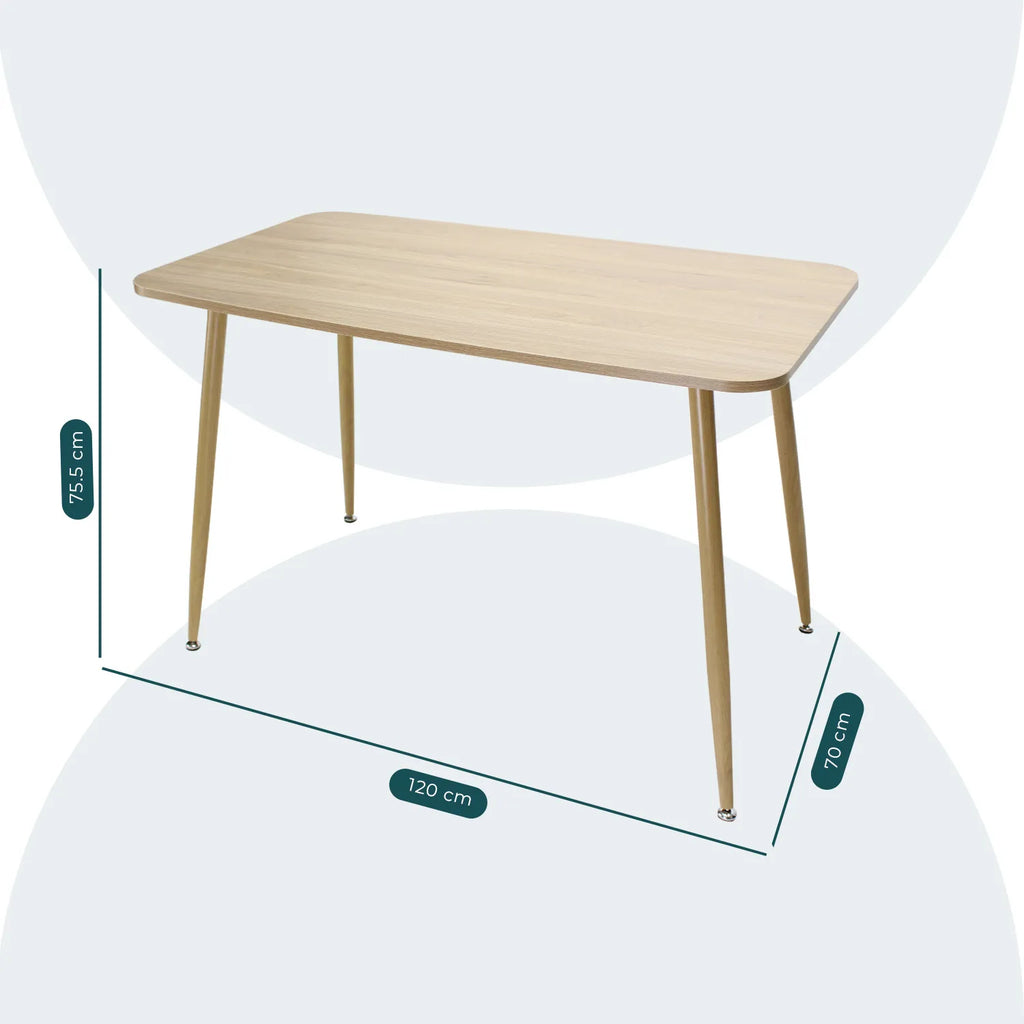 Mesa De Comedor 120X70 Murcia 1354 - Nogal