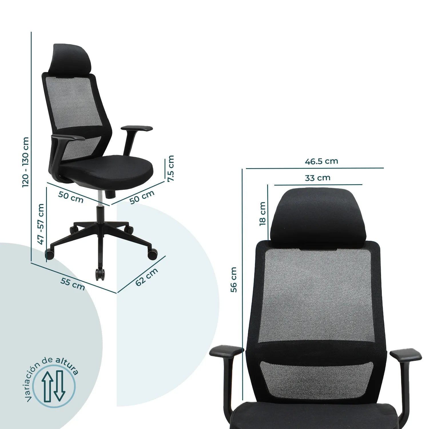 Silla Directiva Ruan 8323 Negra