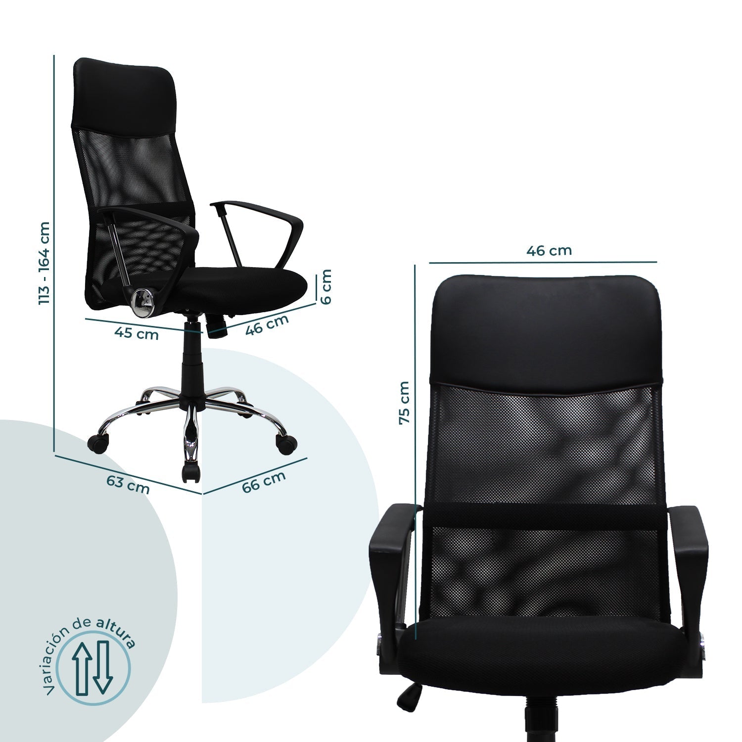 Silla Ejecutiva Jm-2006A Mesh Negro