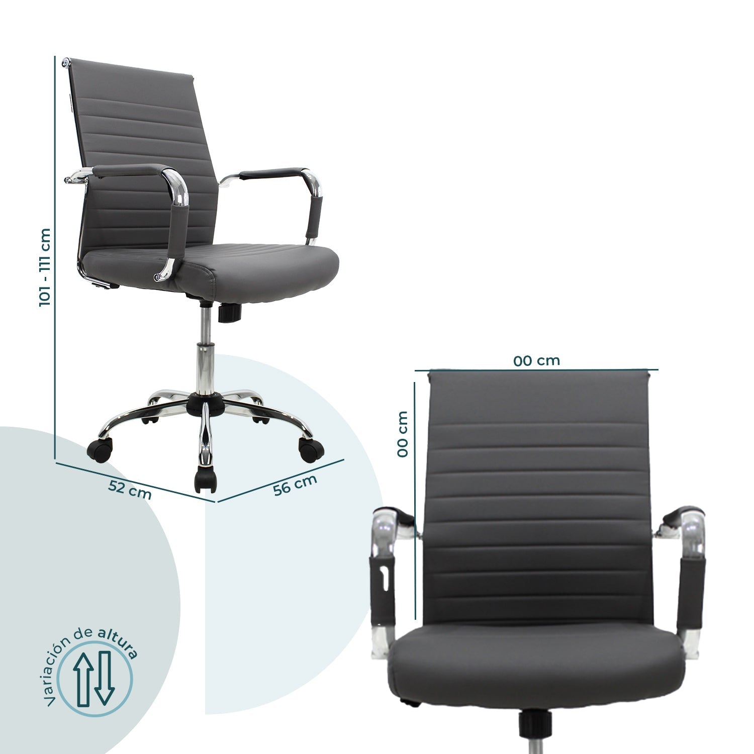 Silla Ejecutiva Jm-B05 Premium - Gris
