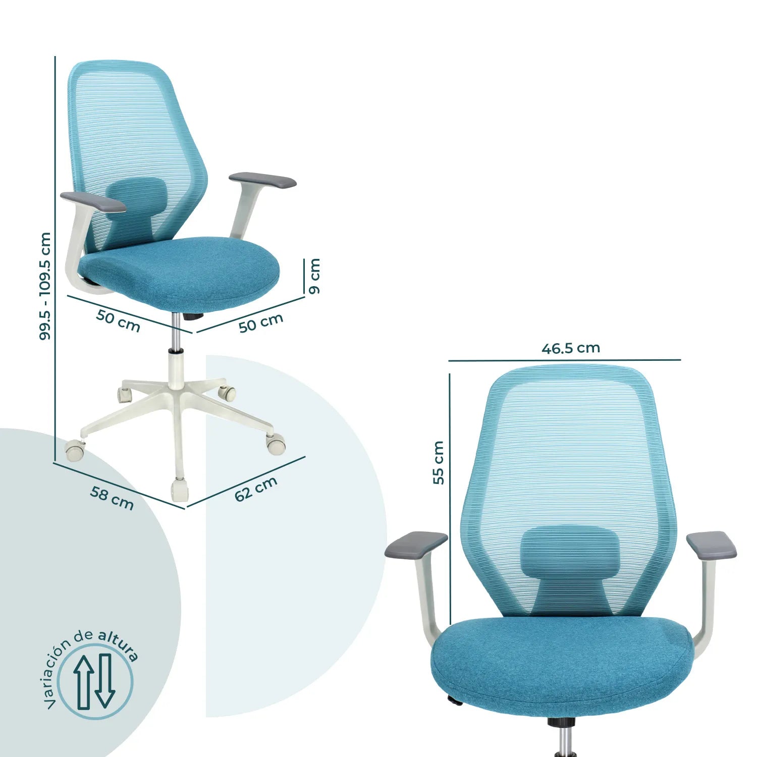 Silla Ejecutiva Bastia 8349W - Azul