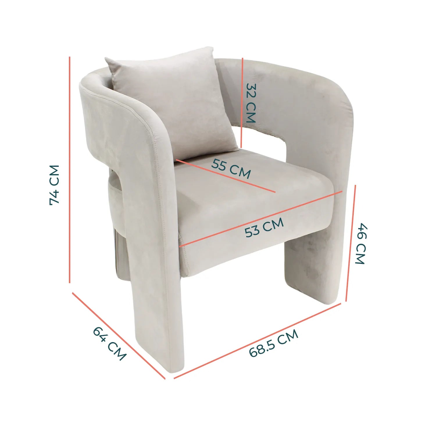Sillon Lipari 366 Greige