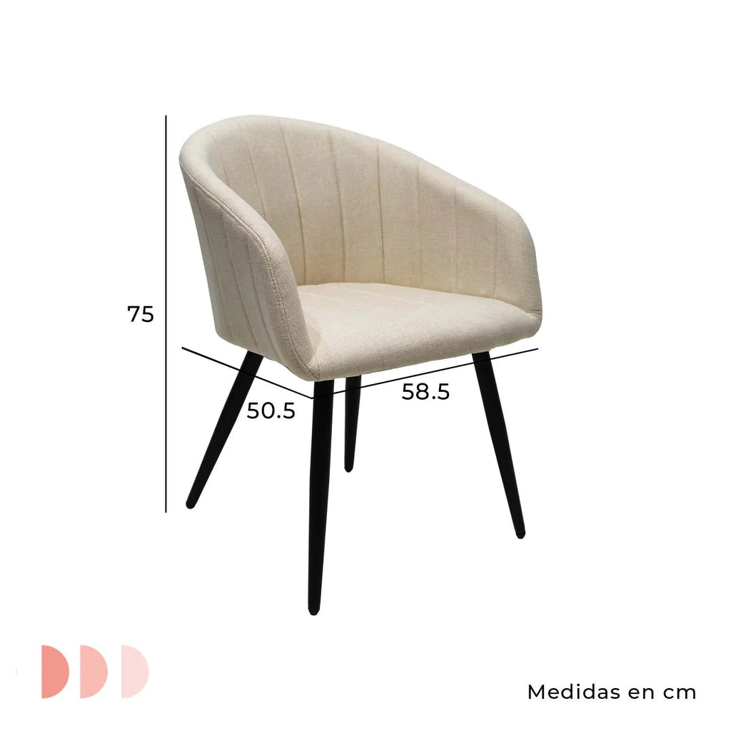 Silla Burgos S17 - Crema