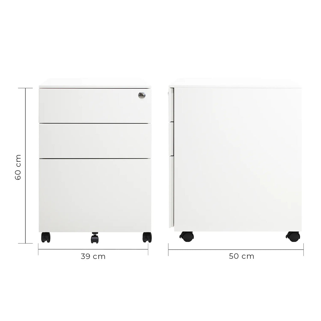 Archivero Metalico 2+1 2406 Sarre - Negro
