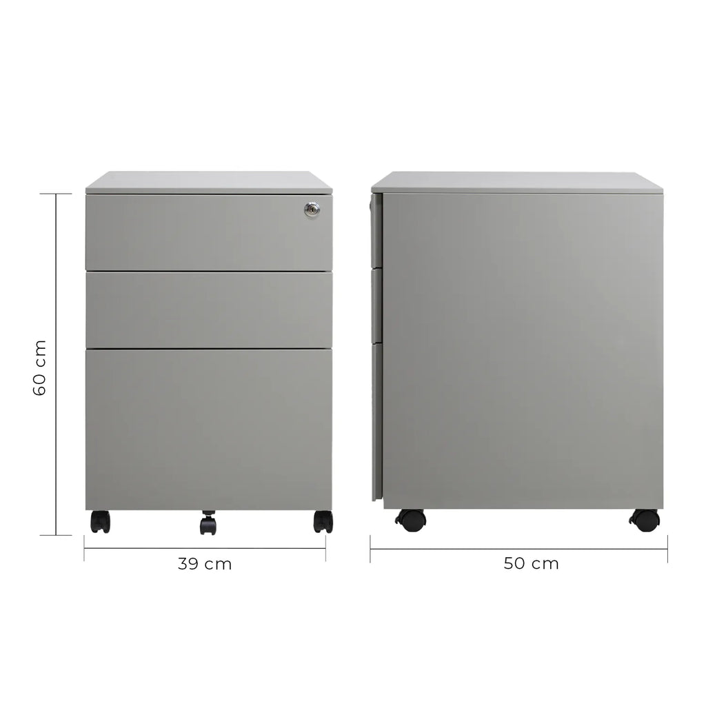 Archivero Metalico 2+1 2406 Sarre - Negro