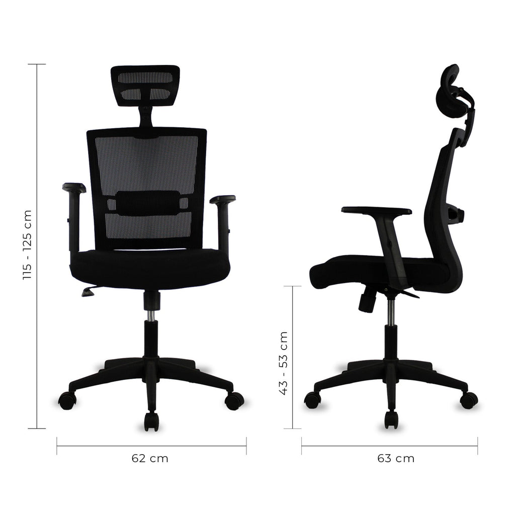 Silla Directiva Bilbao Jm-318 Mesh Ne