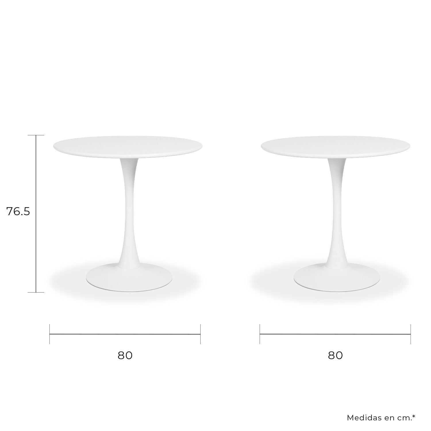 Mesa Exterior Vittoria 80 - Gris
