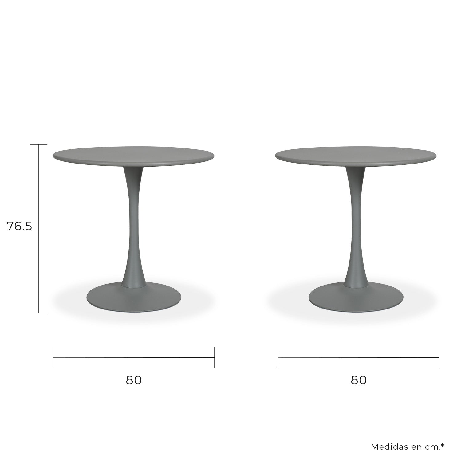 Mesa Exterior Vittoria 80 - Blanco