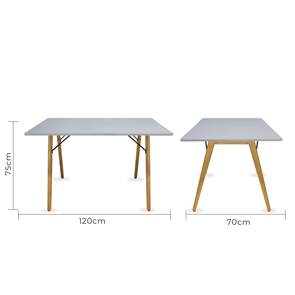 Mesa Frankfurt Rectangular 120X70 - Nogal