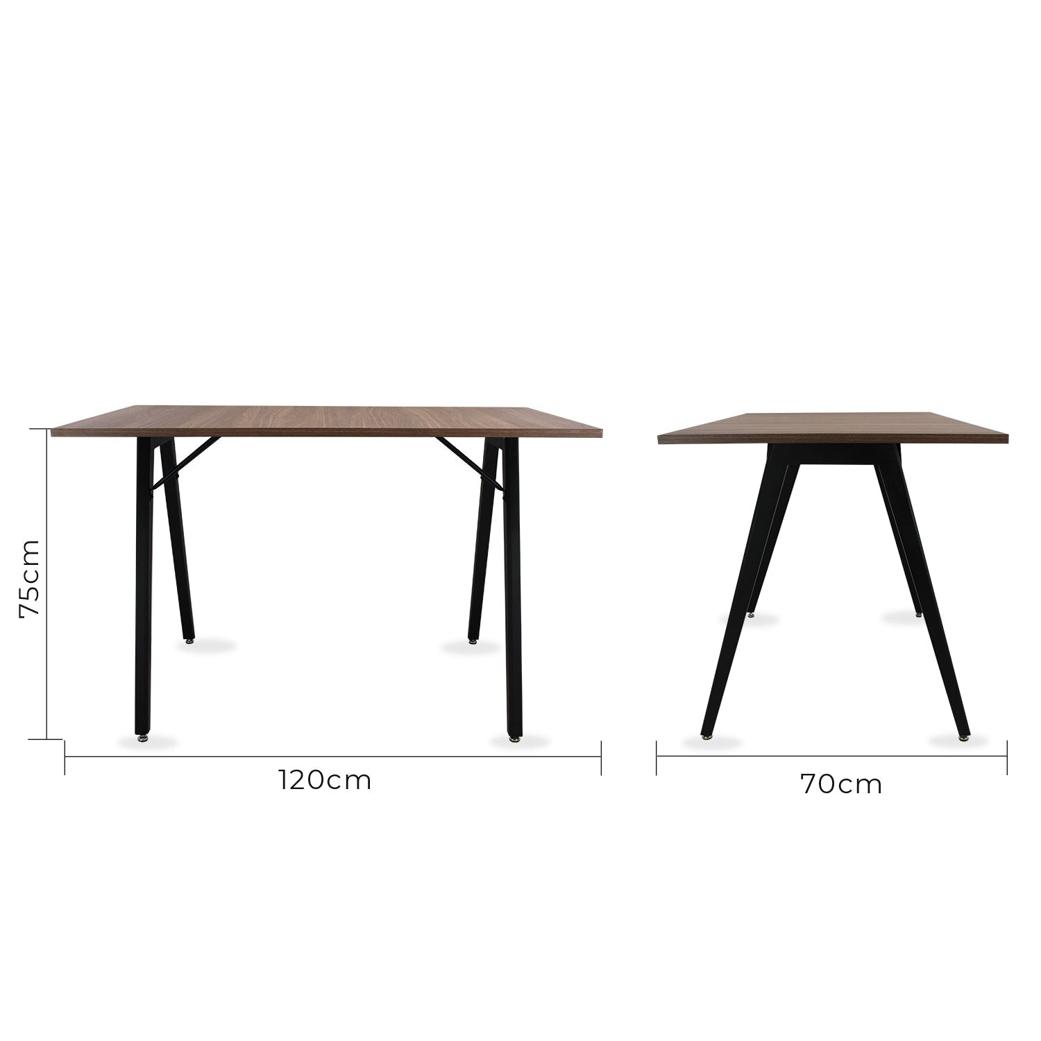 Mesa Frankfurt Rectangular 120X70 - Negro