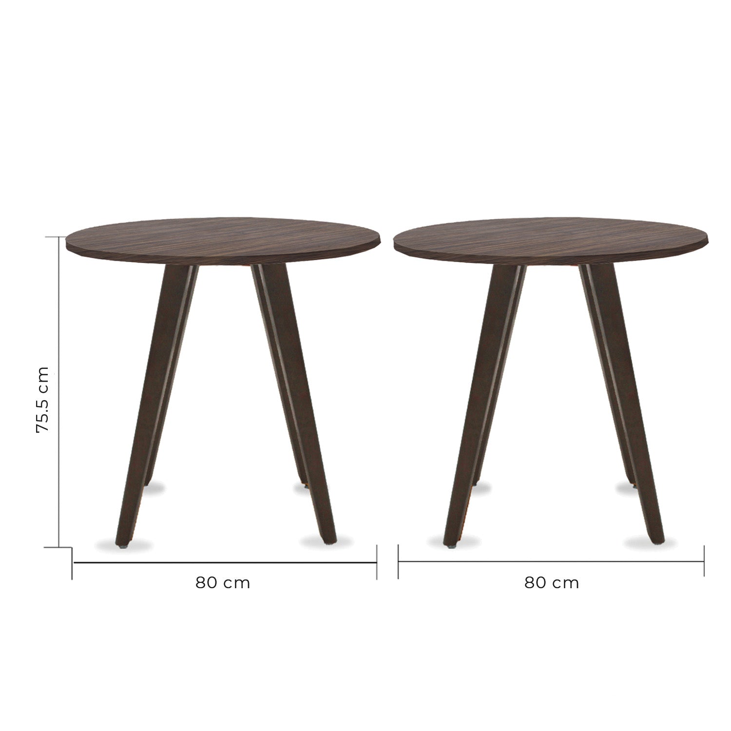 Mesa Frankfurt Circular 80 - Nogal